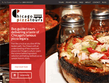 Tablet Screenshot of chicagopizzatours.com
